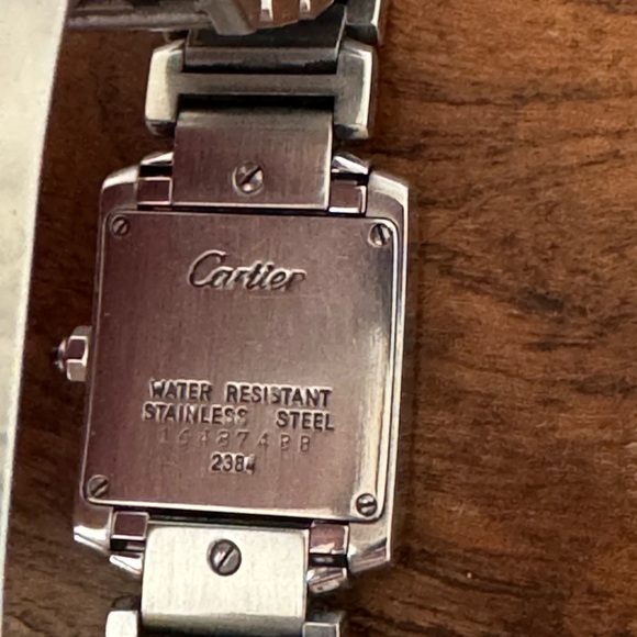 Cartier Tank Francaise, Small Model, box & cleaning kit - Picture 3 of 6